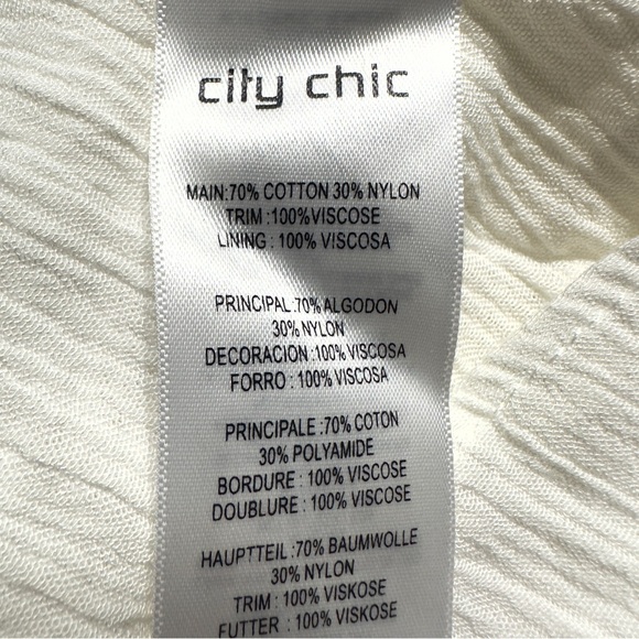 City Chic Sweet Escape Dress In Ivory Size 24 - Picture 9 of 10